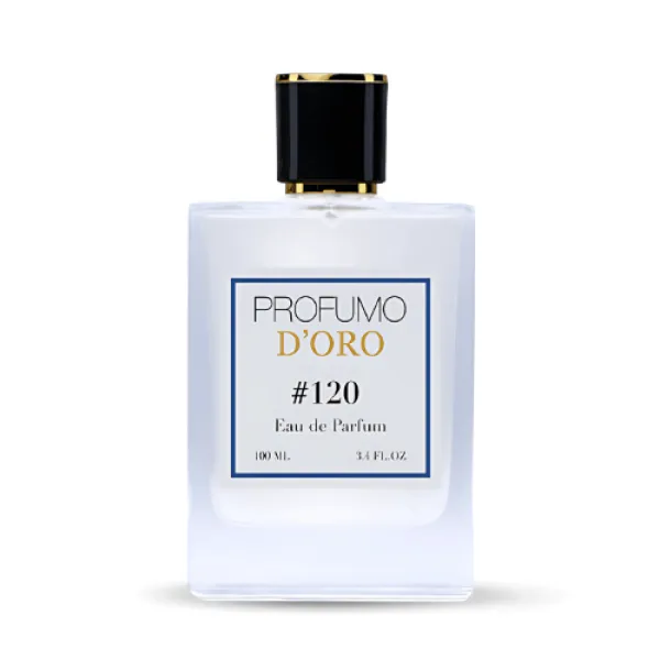 Profumo D’oro #120 – eleganter Flakon, Hauptansicht des zitrisch-frischen Eau de Parfum